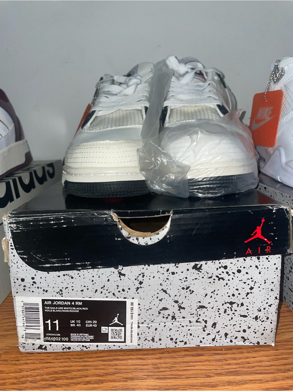 Jordan Air Jordan 4 White Black Orange